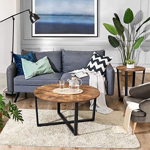 Rustic Round Coffee Table
