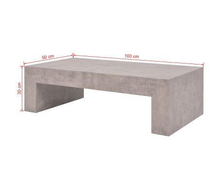 Concrete Effect Coffee Table