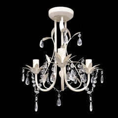 White Crystal Pendant Ceiling Lamp Chandelier
