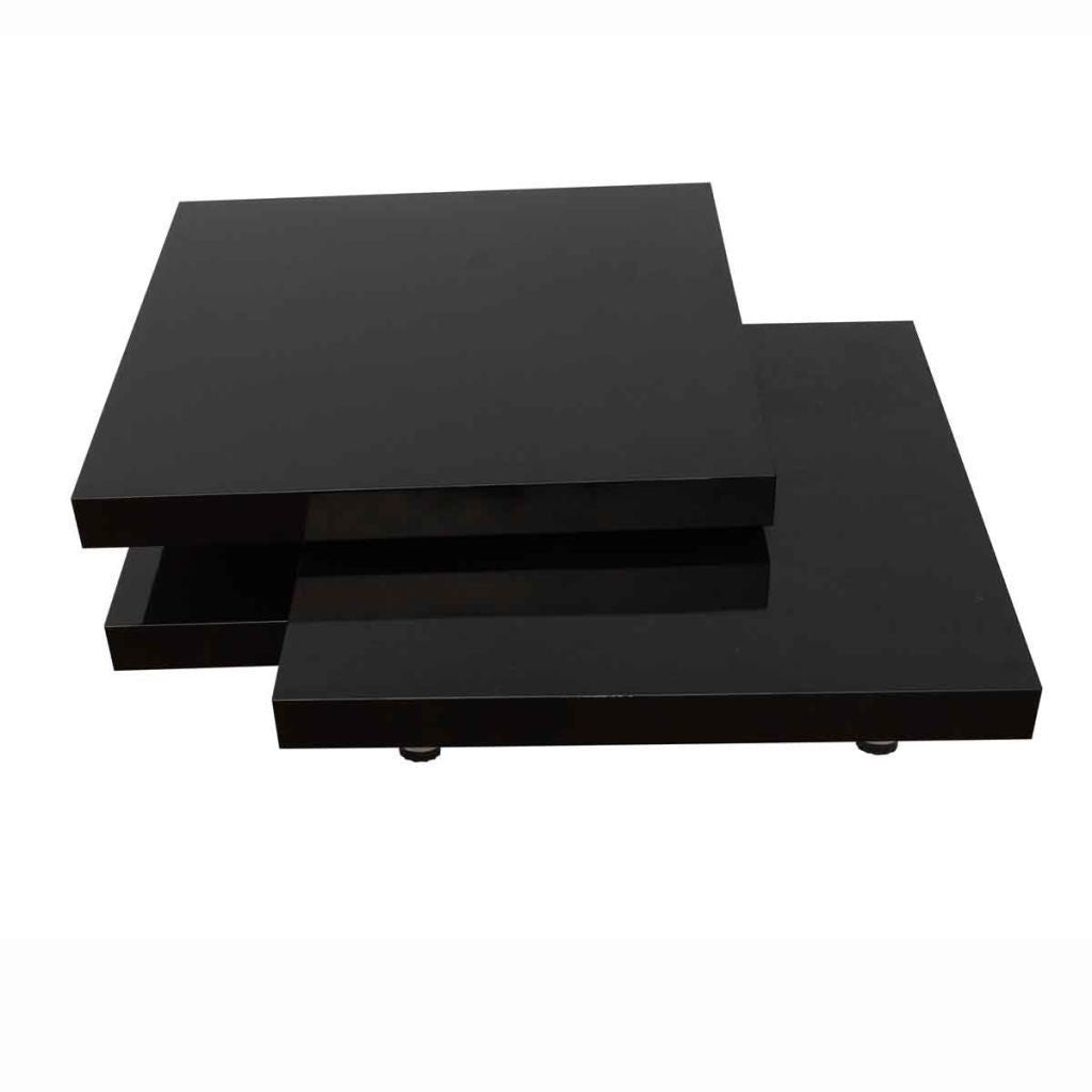 3 Layer Black Coffee Table