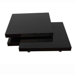 3 Layer Black Coffee Table
