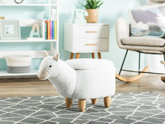 Fabric Alpaca Animal Stool