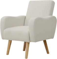 Scandi Cream White Armchair Sofa