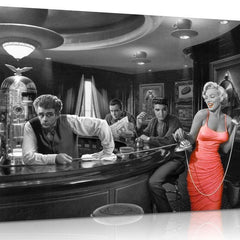 Marilyn Monroe, Elvis Presley & James Dean Canvas