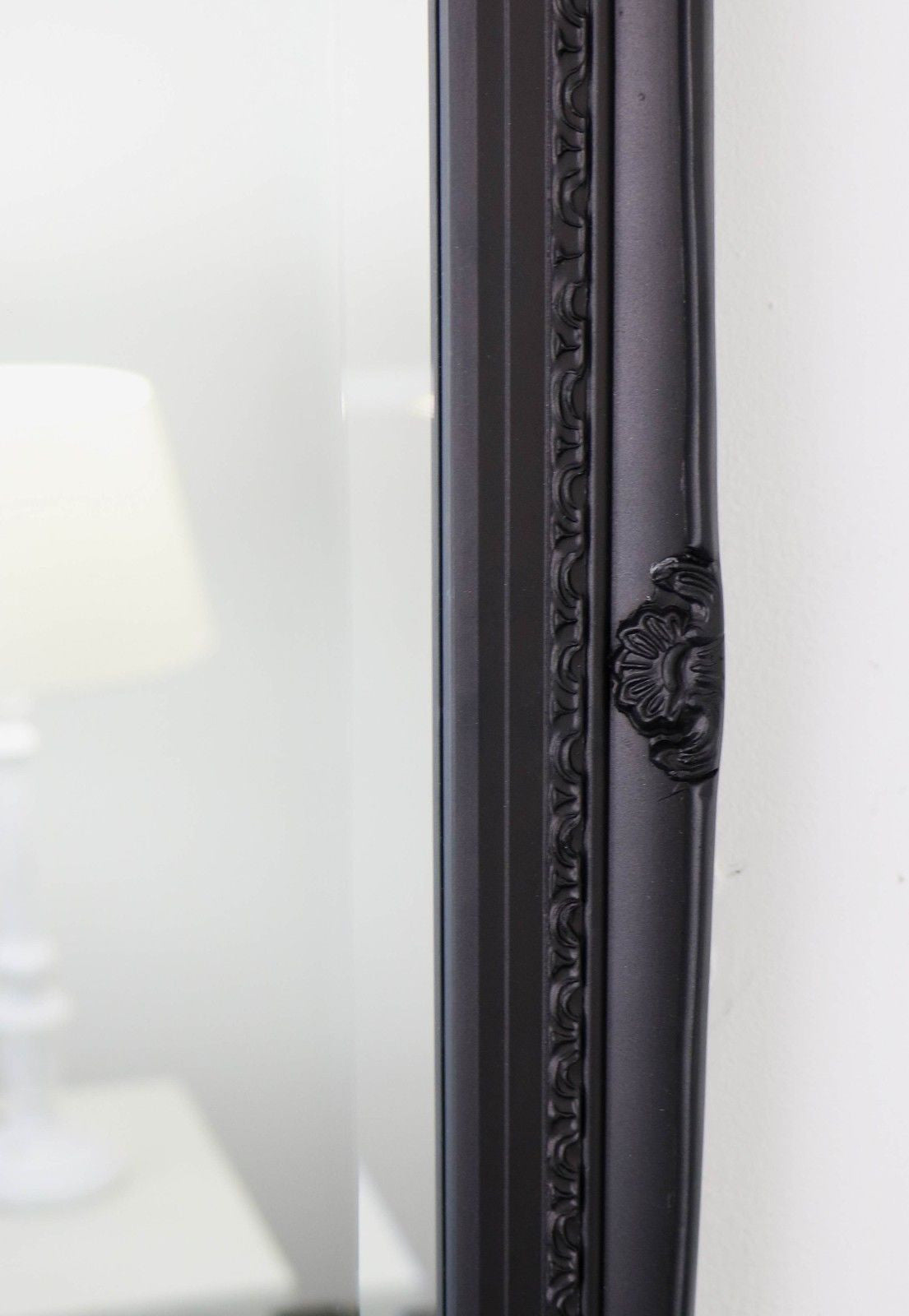 Large Black Shabby Chic Wall Mirror