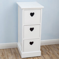 Set of 2 Heart Decorated Drawers