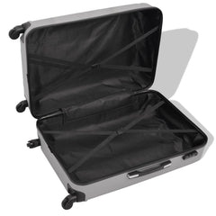 Silver Four Piece Hardcase Trolley Set