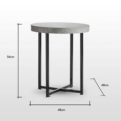 Concrete-Look Side Table