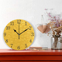 Modern Wall Yellow Clock