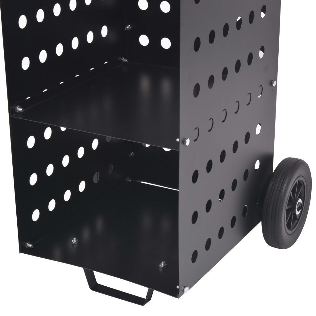 Firewood Cart with Plastic Wheels - 36x42x105 cm