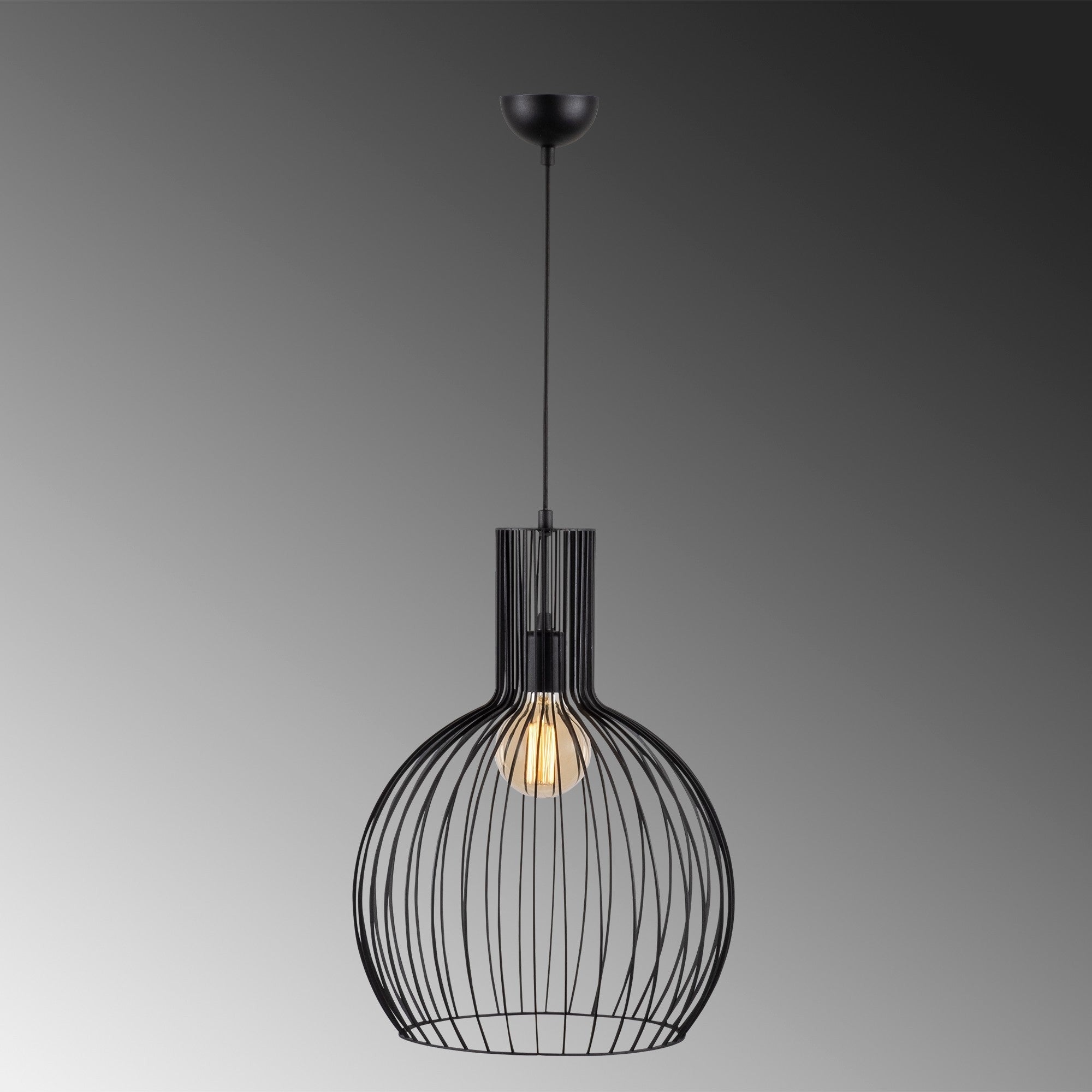 Black Geometric Chandelier Light
