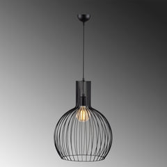 Black Geometric Chandelier Light