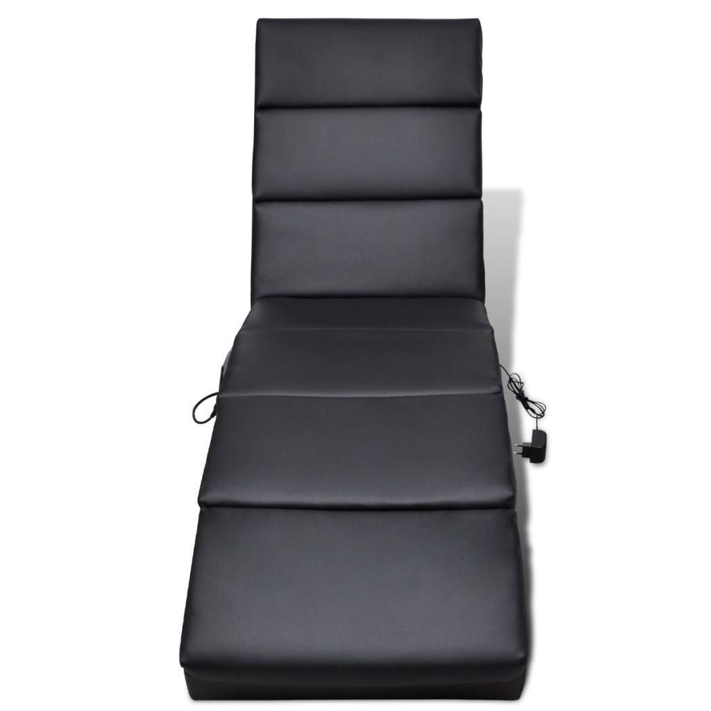 Black Artificial Leather Electric Massage Chair