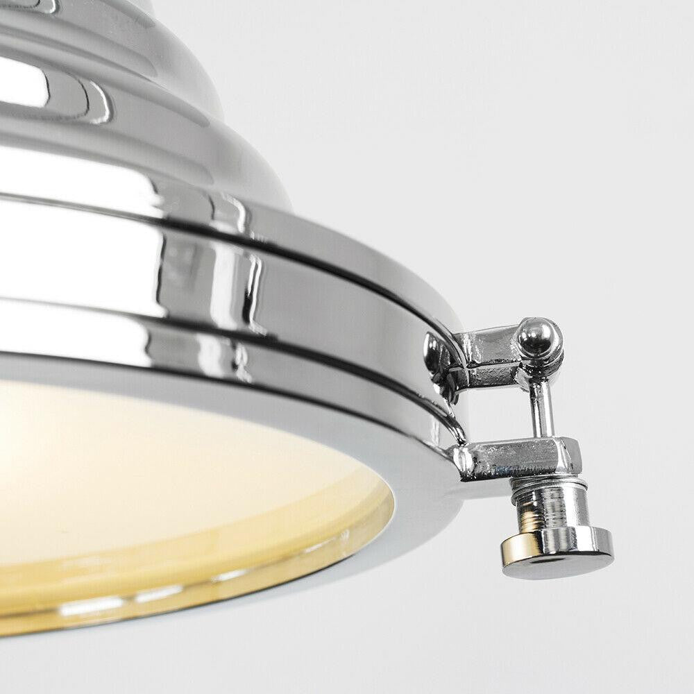 Hanging Industrial Chrome Light