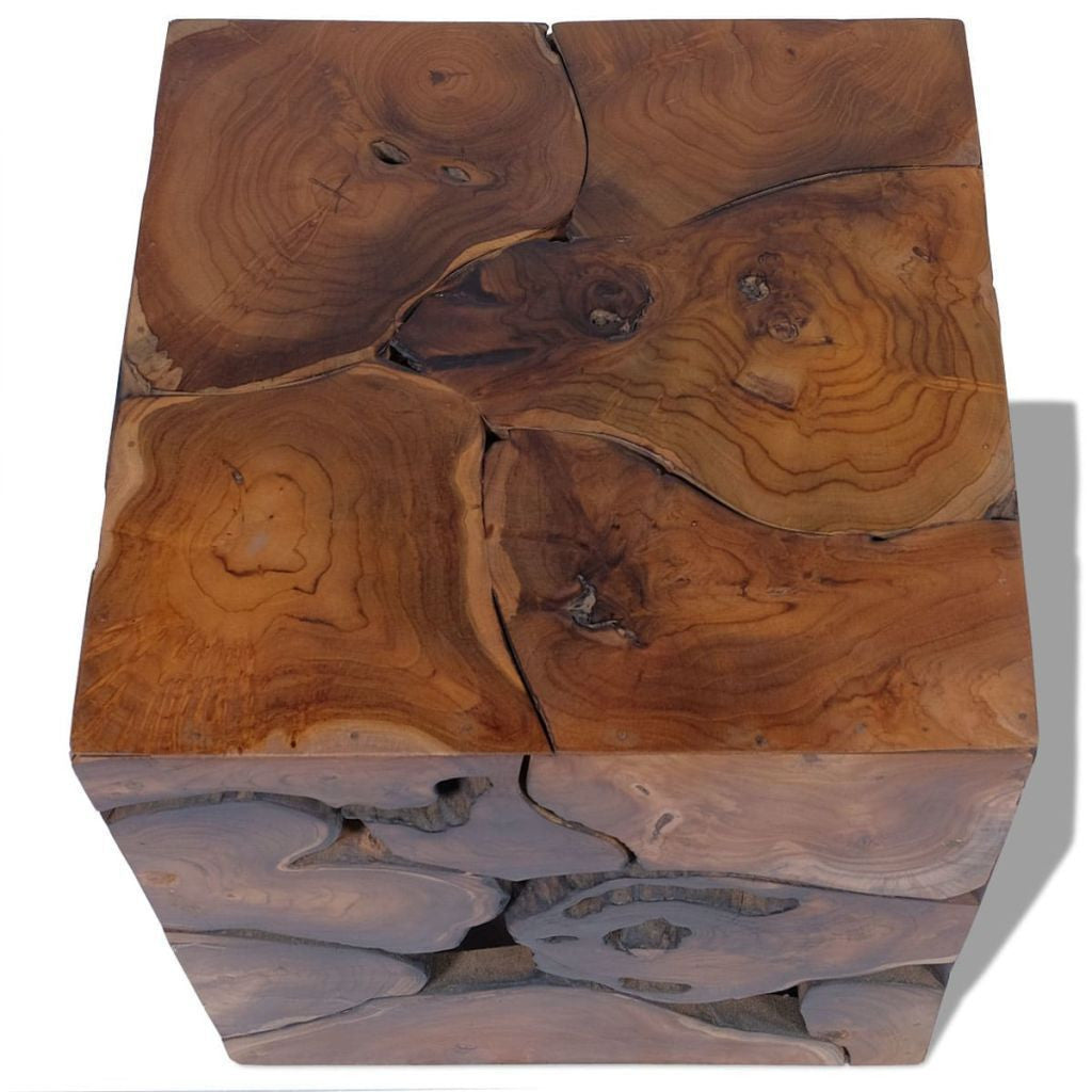 Solid Teak Stool - 40 x 40 x 45 cm