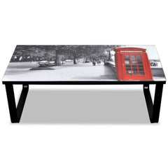 London Inspired Glass Coffee Table