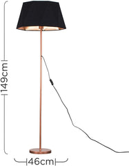 Geometric Copper Floor Lamp