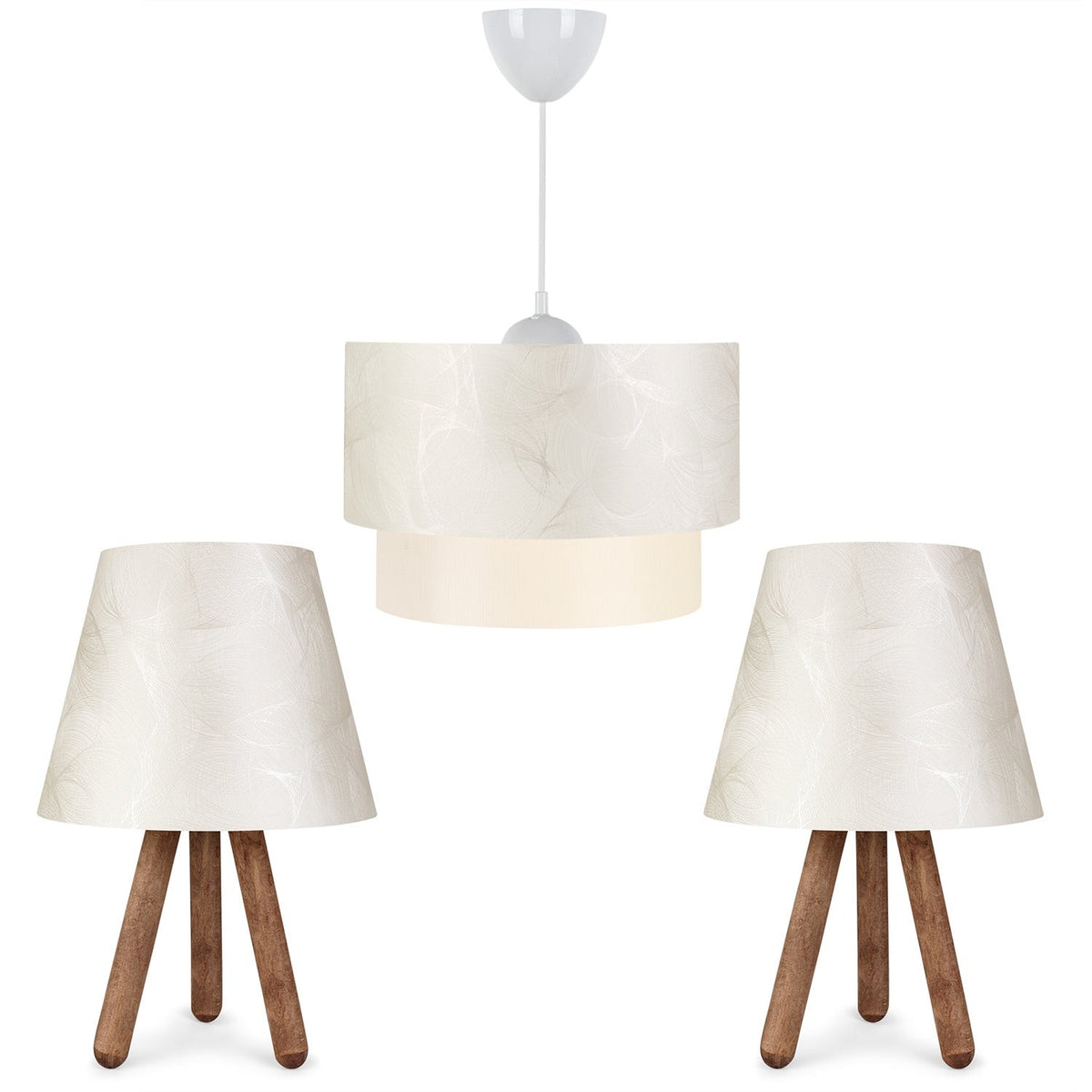 Lamp Shade & Chandelier Set