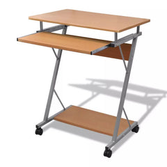 Brown Computer Pull Out Office Desk