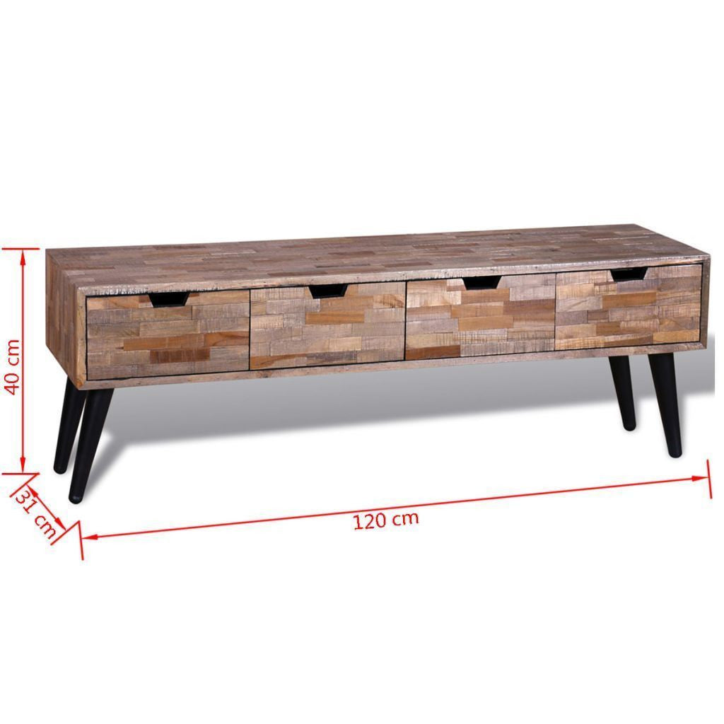 Reclaimed Teak Console TV Cabinet