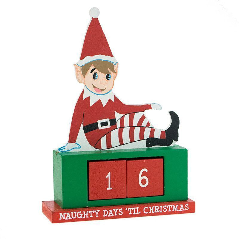 Wooden Elf Advent Calendar