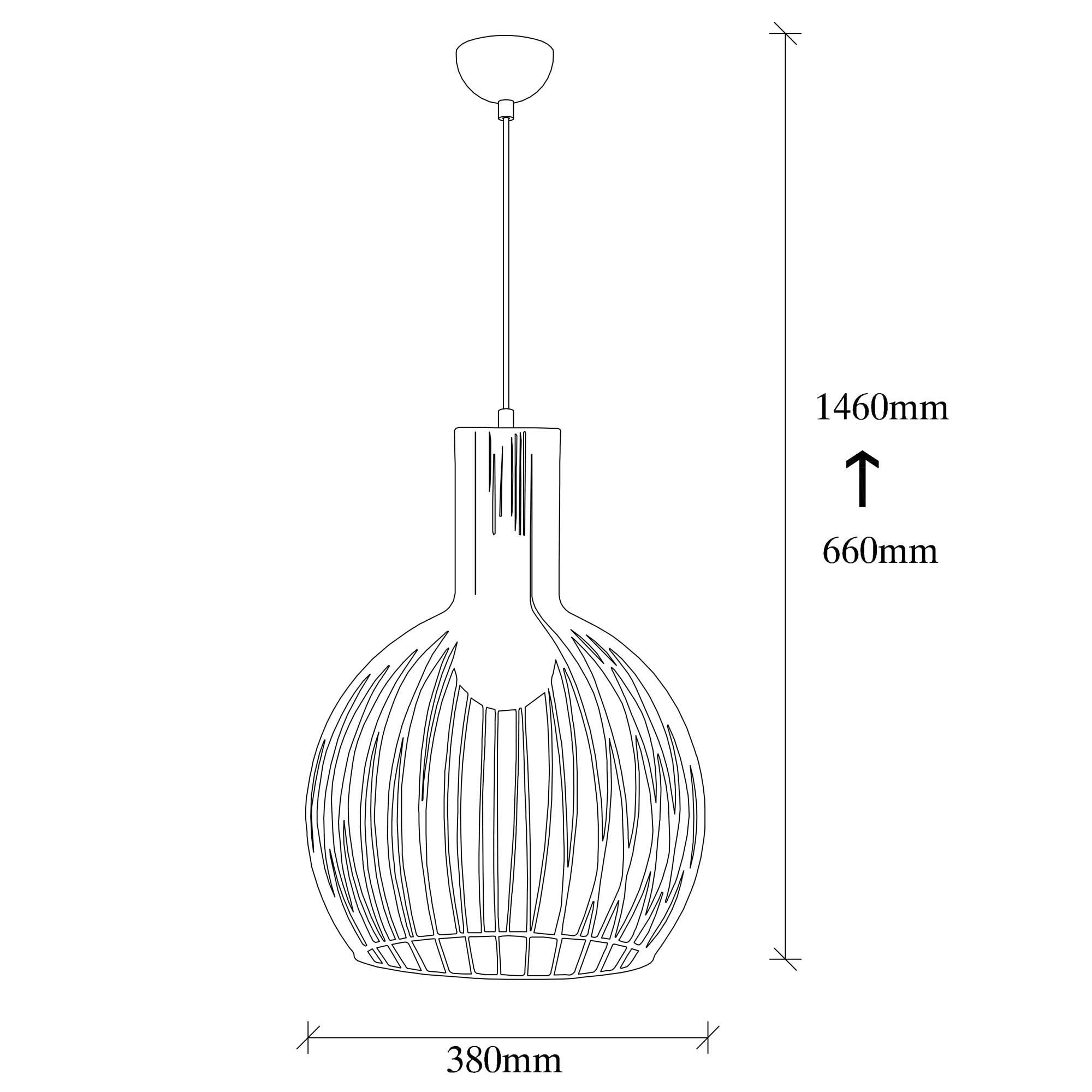 Black Geometric Chandelier Light