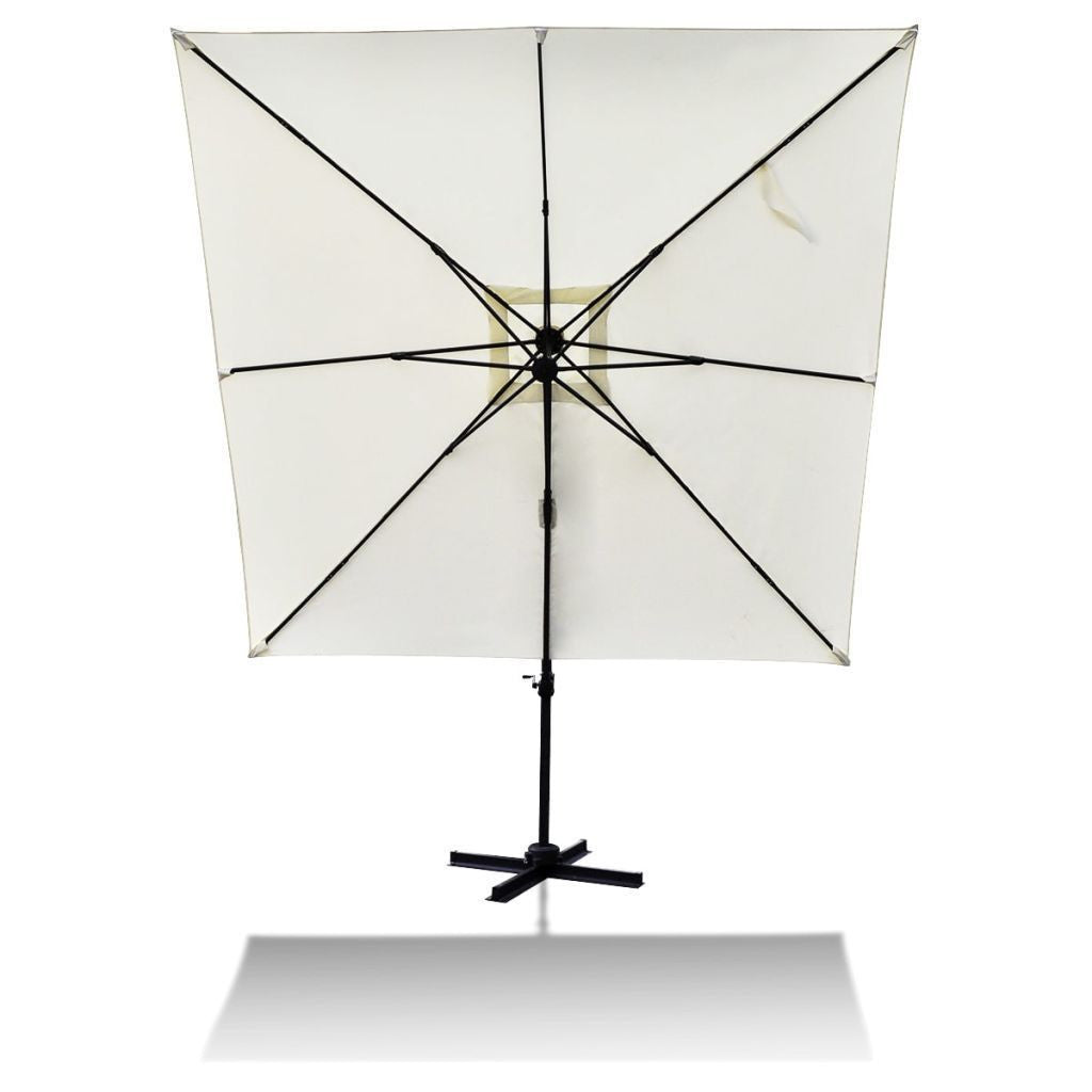 Aluminium Roma Umbrella with Portable Base - 3 x 3 m