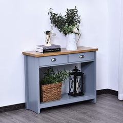 Grey Finish Console Table