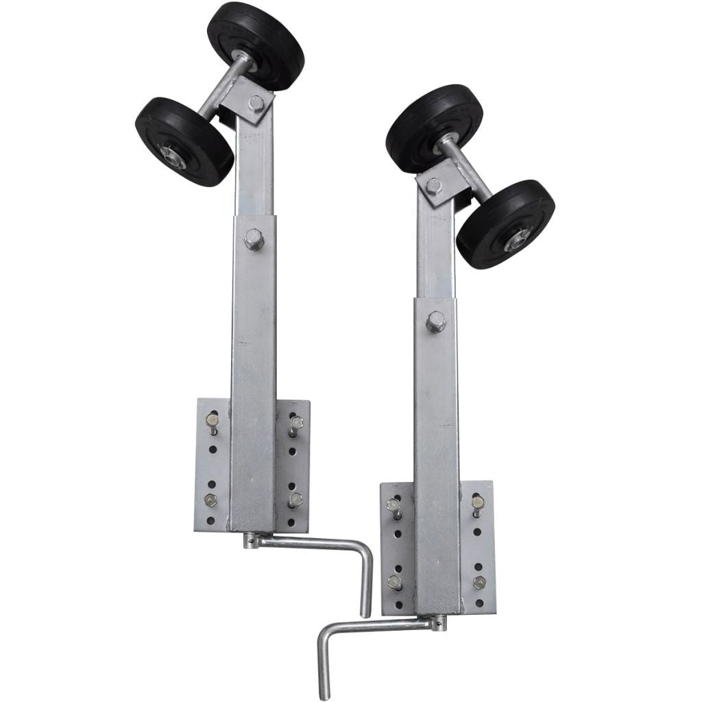 Set of 2 Boat Trailer Double Roller Bow Support 59 - 84 cm