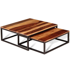 Two Piece Sheesham Nesting Coffee Table