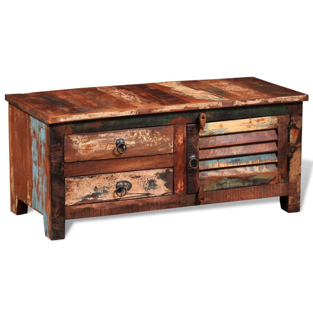 Solid Reclaimed Wood TV Cabinet