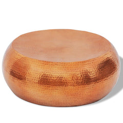 Copper Hammered Aluminium Coffee Table Side