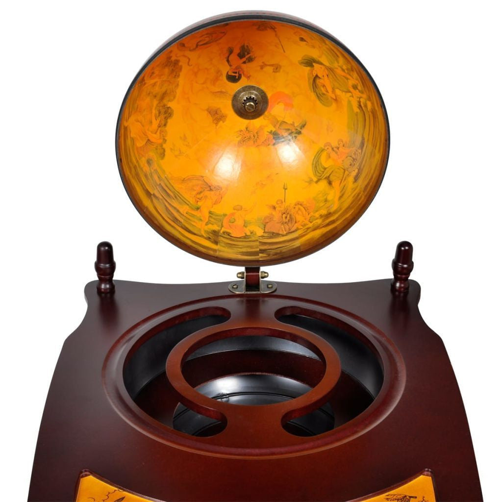 Globe Bar Cabinet with Table Trolley