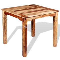 Solid Sheesham Wood Dining Table - 82 x 80 x 76 cm