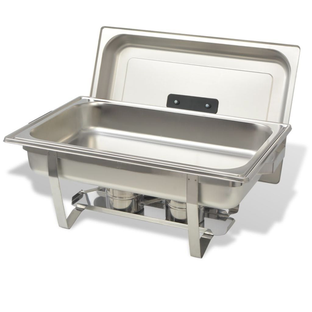 Two Piece Chafing Dish Set Stainless Steel