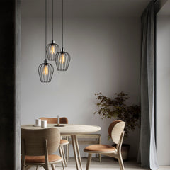 Triple Rain Drop Geometric Chandelier Lights