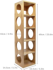Tall Bamboo Wine Rack