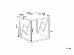Zulu Dark Wood Side End Table