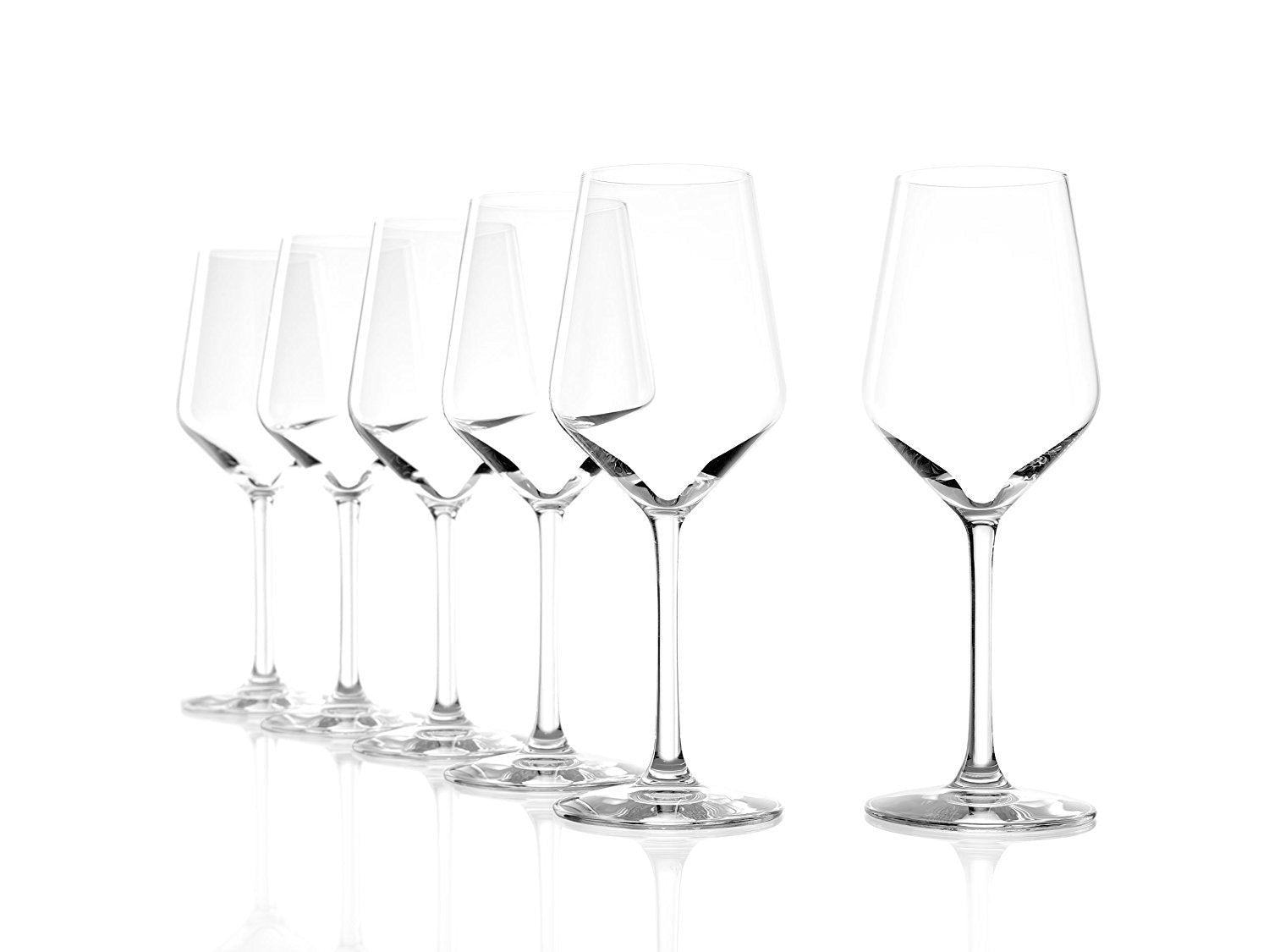 Set Of 6 White Wine Glasses - 365ml