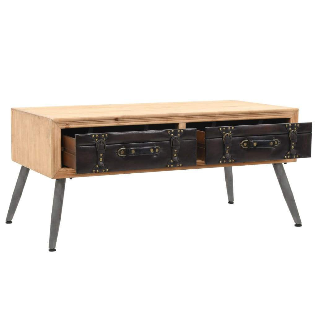 Leather Briefcase Coffee Table