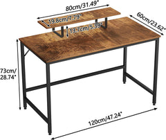 Vintage Oak Finish Computer Desk
