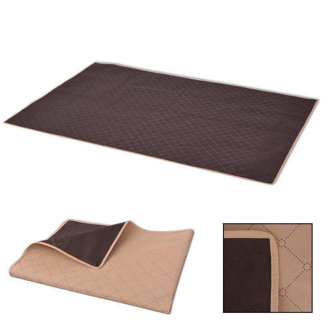 Beige and Brown Picnic Blanket - 150x200 cm