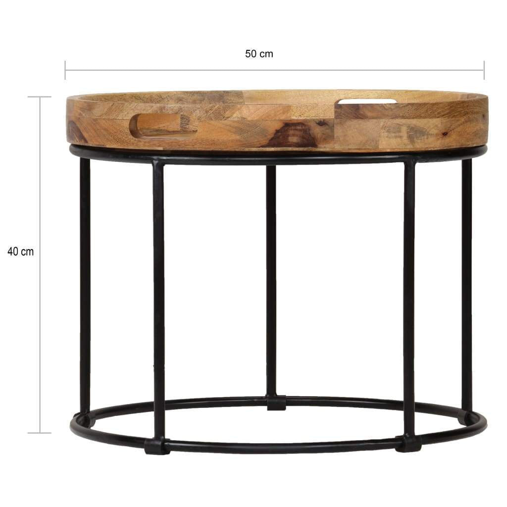 Mange Wood & Steel Coffee Table