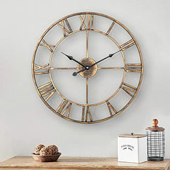 Vintage Gold Round Clock