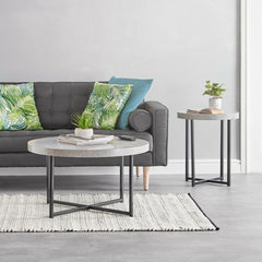 Concrete-Look Side Table