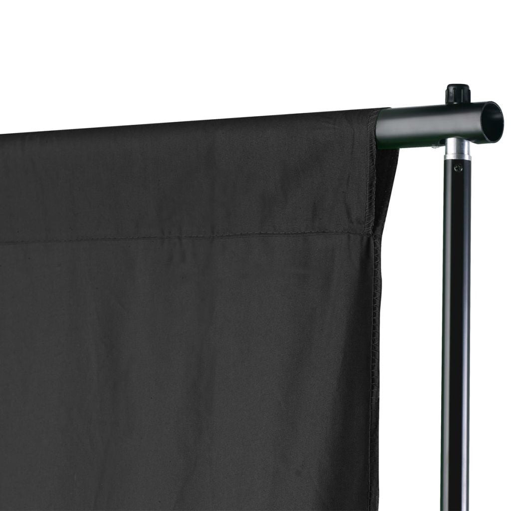 Black Backdrop Support System 500 x 300 cm