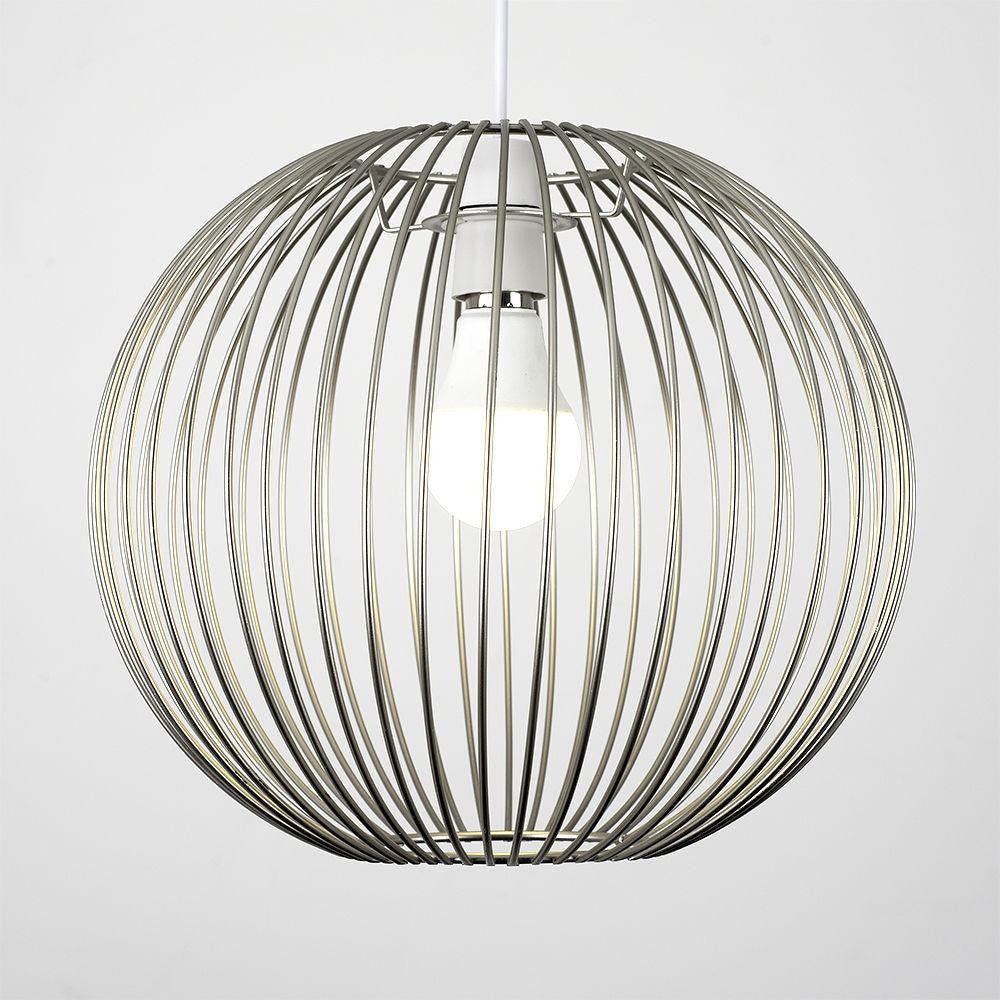 Silver Wire Ball Shade