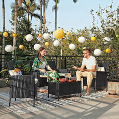 Rattan Style Outdoor Seating Set