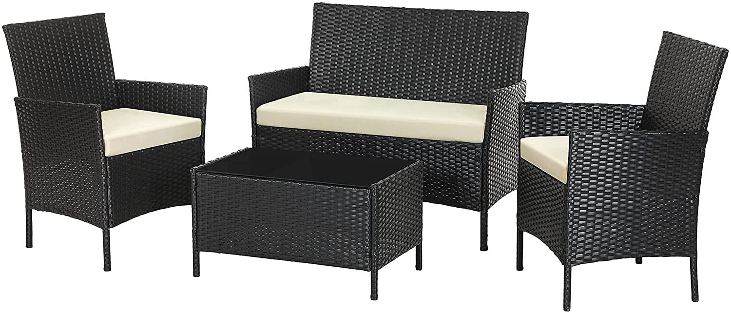 Rattan Style Outdoor Seating Set