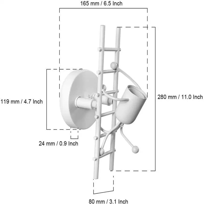 Ladder Climbing Wall Light